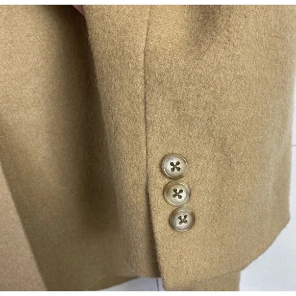 Roundtree & York Mens Blazer 42R Beige 100% Camel Hair Sport Coat Lined Jacket - Picture 9 of 12